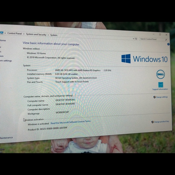 Dell Touchscreen all in one computer - Picture 3 of 3